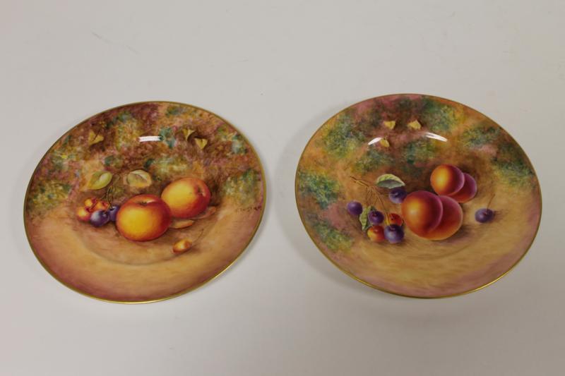 Two Royal Worcester Plates