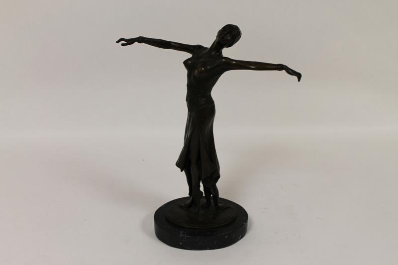 A Bronze Study of a Female Dancer