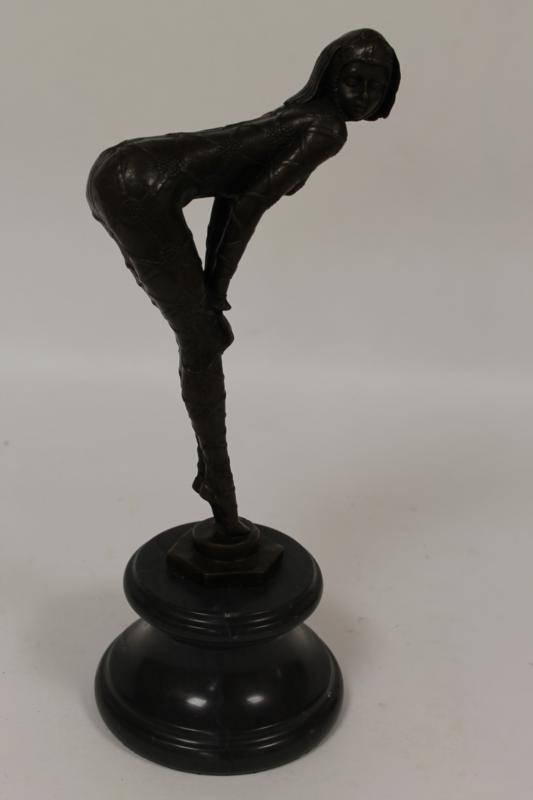 A Bronze Study of a Female Dancer