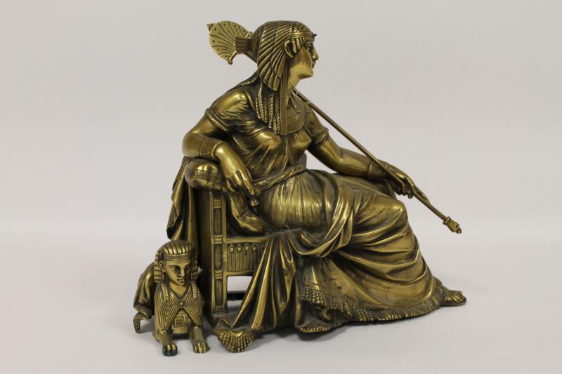A Gilt Bronze Study of an Egyptian Monarch 